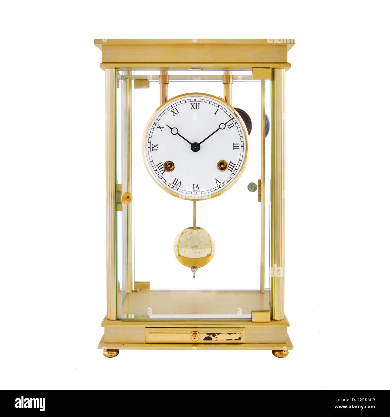 Gold And White Clock main image 0