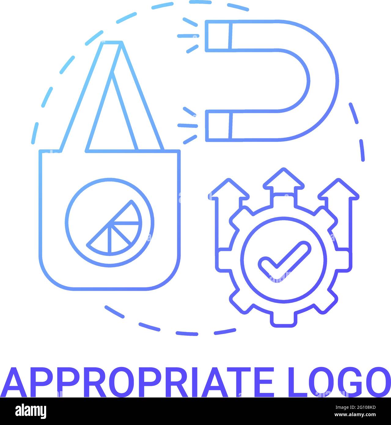 Appropriate logo concept icon Stock Vector