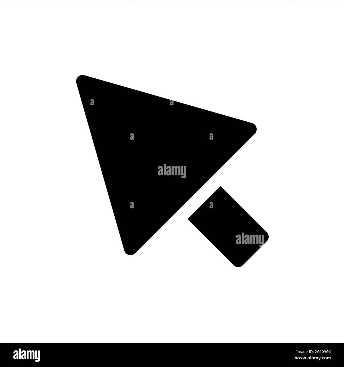 Cursor pointer icon glyph style Stock Vector Image & Art - Alamy