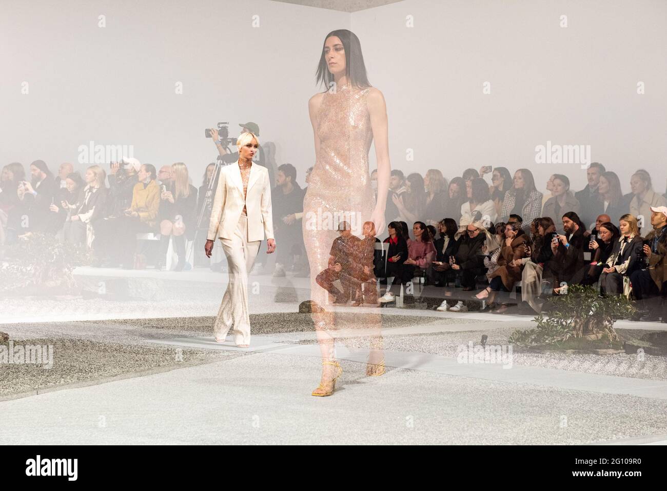 SYDNEY, AUSTRALIA JUNE 04: Models on the Runway the Christopher show during Afterpay Australian Fashion Week 2021 '22 Collections at Carriageworks on June 04, 2021 in Sydney, Australia Stock Photo - Alamy