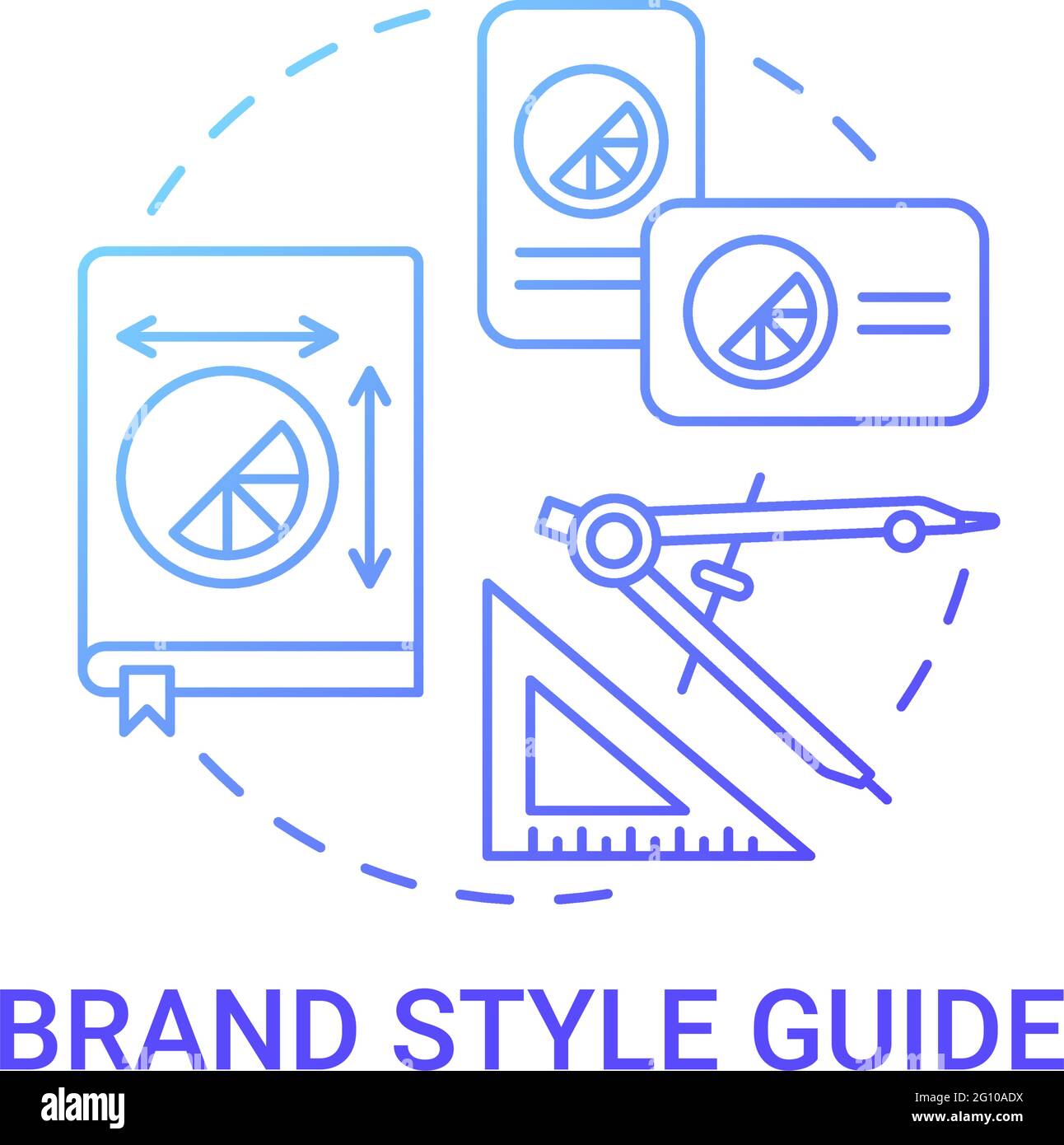 Brand style guide concept icon Stock Vector Image & Art - Alamy