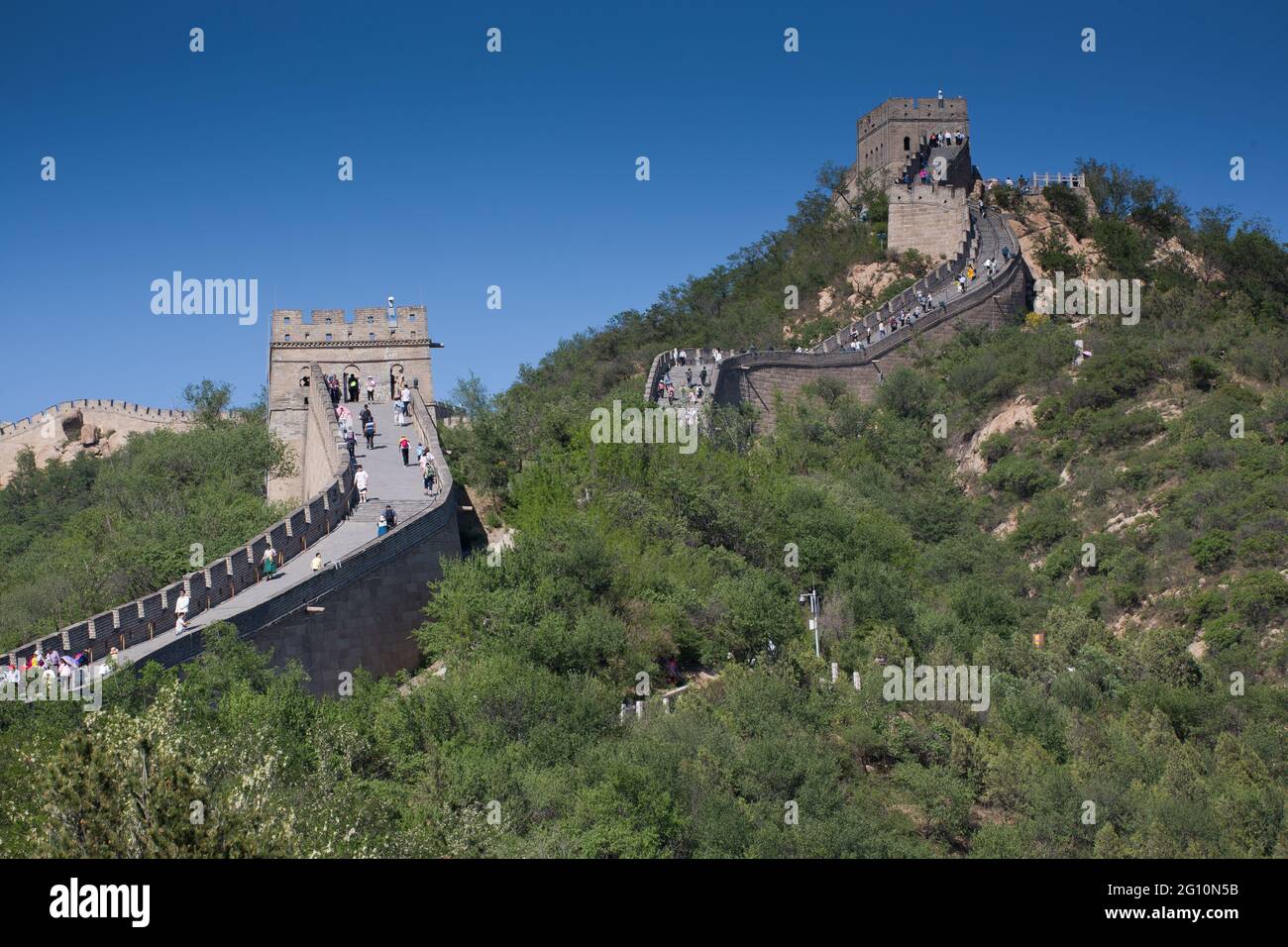 Badaling Great Wall of China in summer Stock Photo