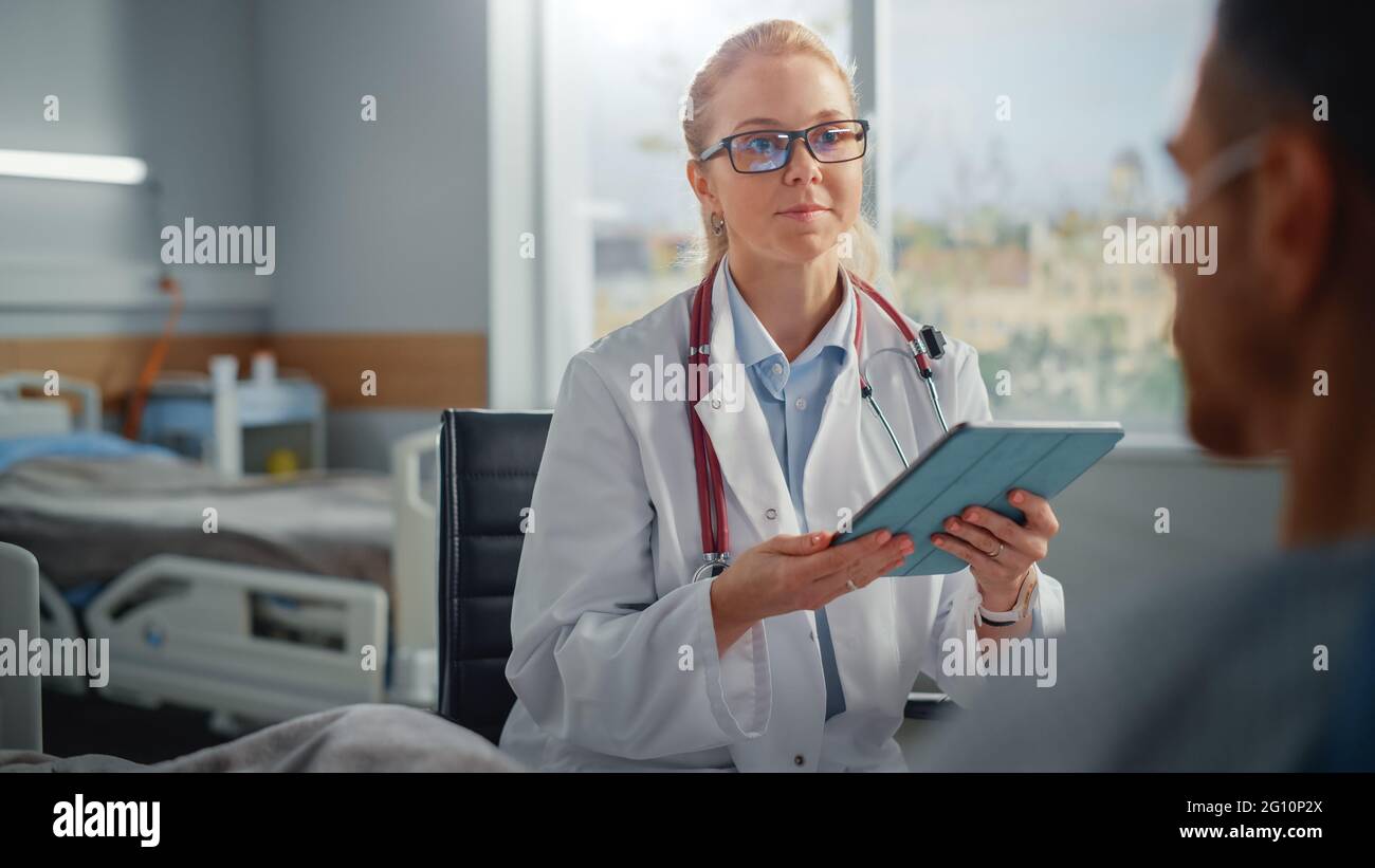 Doctor patient hospital bed hi-res stock photography and images - Alamy