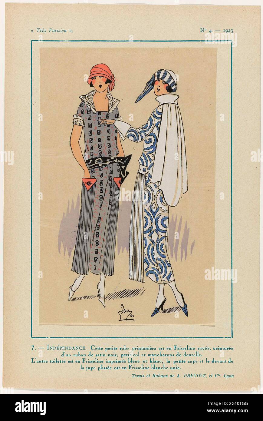 Très Parisien, 1923, No. 4: 7- Indédog. Cette Petite Robe