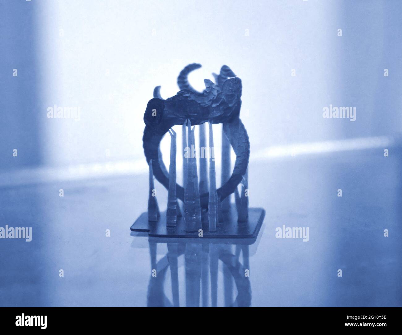 Objects photopolymer printed on a 3d printer. Stock Photo