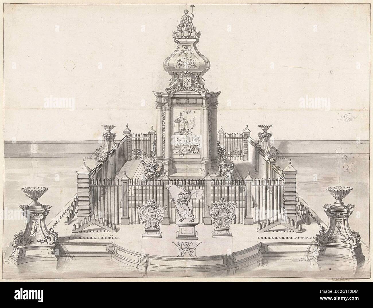 Stellage for the fireworks at the celebration of the peace of Utrecht