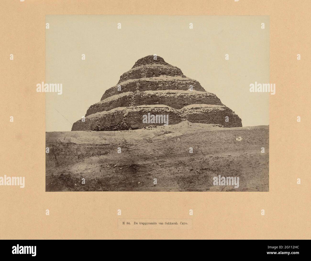 Trappyramide from Sakkarah; E 54. Sakkarah's trappyramide; Egypt. The