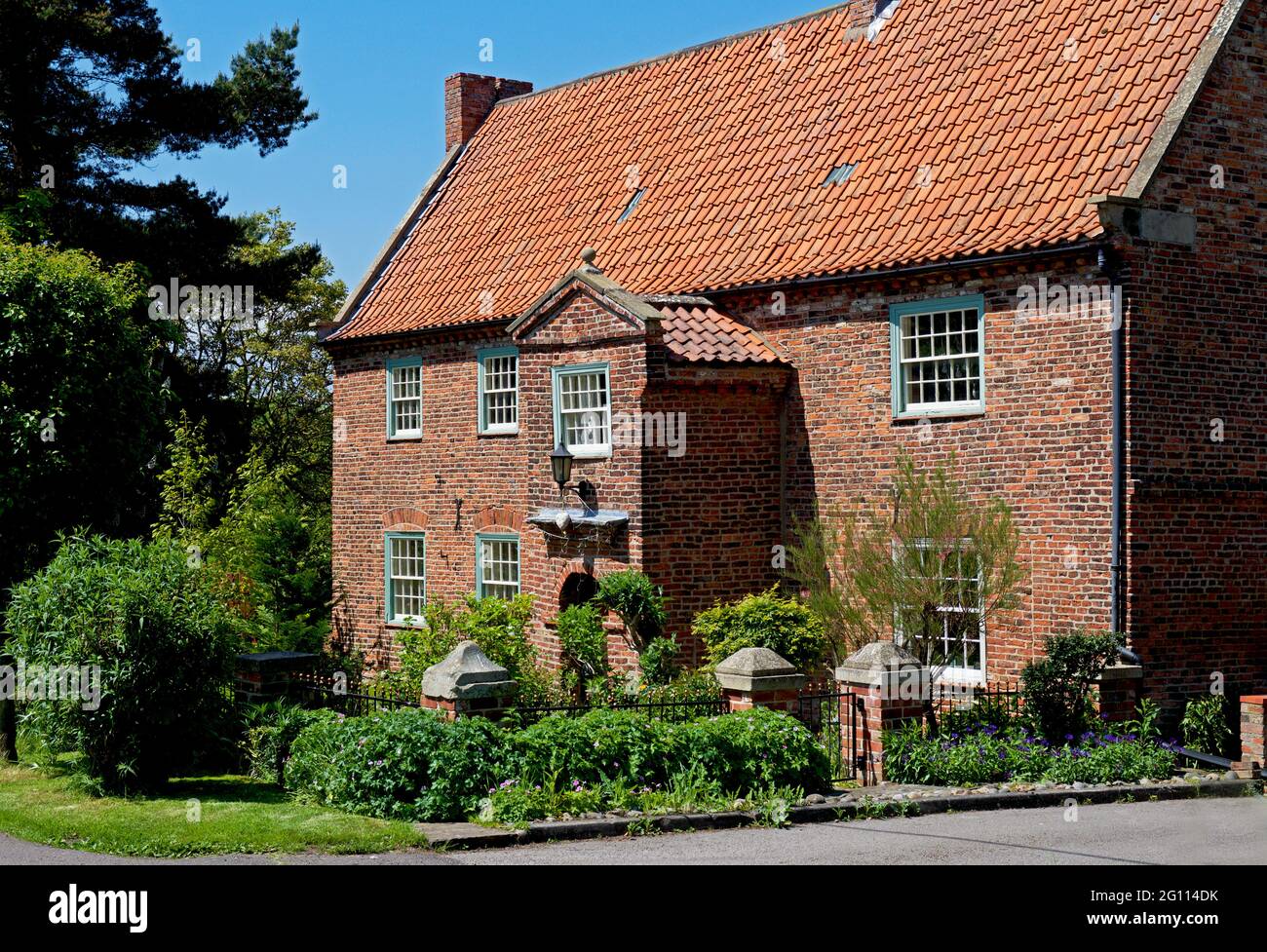 House - Booth Farm - in the hamlet of Booth, near Goole, East Yorkshire, England UK Stock Photo