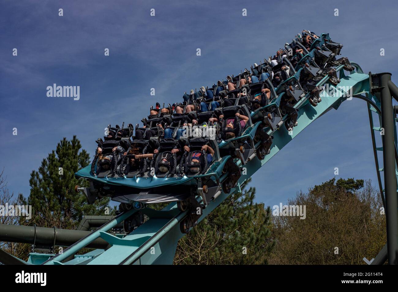 Galactica VR Rollercoaster at Alton Towers as the Rides are Flipped on