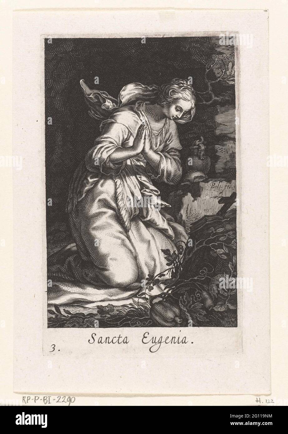 Holy Eugenia from Rome as a hermal; Sancta Eugenia; Kluizenaars; Sacra