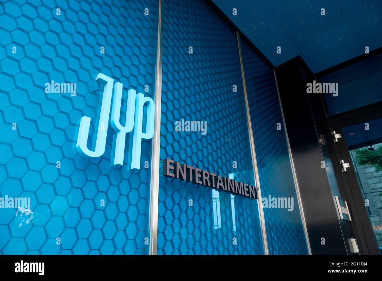 JYP Entertainment, June 2, 2021 The new headquarters building of JYP