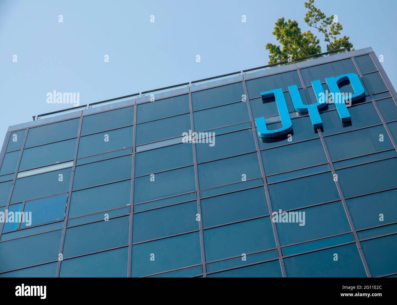 JYP Entertainment, June 2, 2021 The new headquarters building of JYP