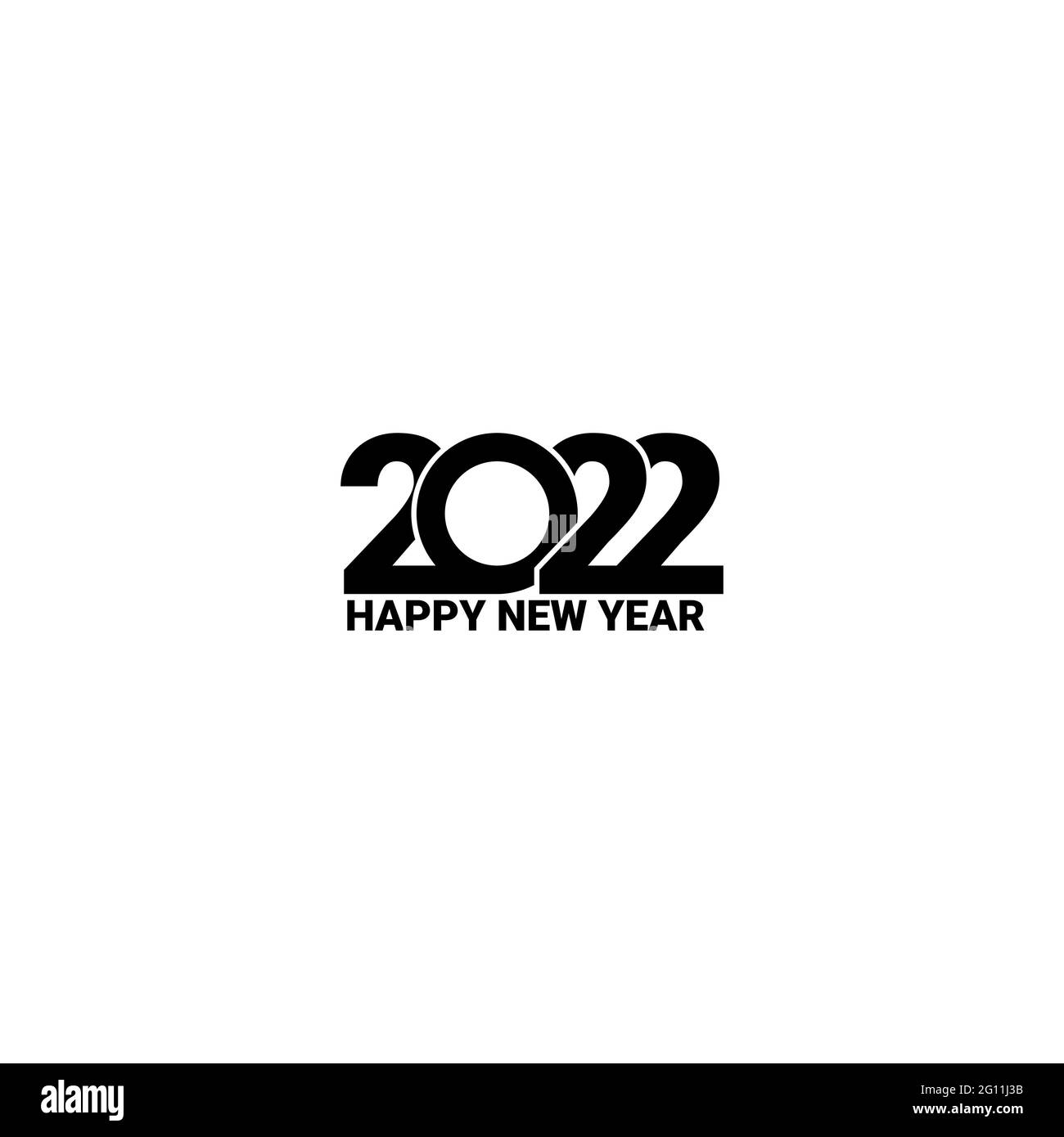 Happy New Year 2022 text design. Cover of business diary for 2022 with  wishes. Brochure design template, card, banner. Isolated on white background  Stock Vector Image & Art - Alamy