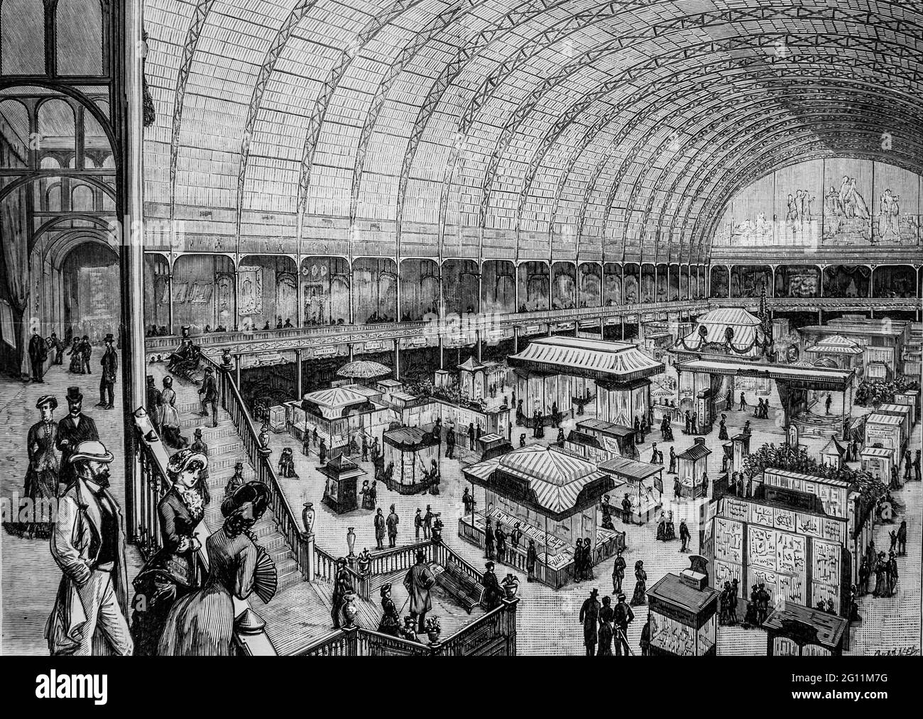 musee des arts decoratifs au palais de l'industriel'univers illustre 1882,editeur librairie nouvelle Stock Photo
