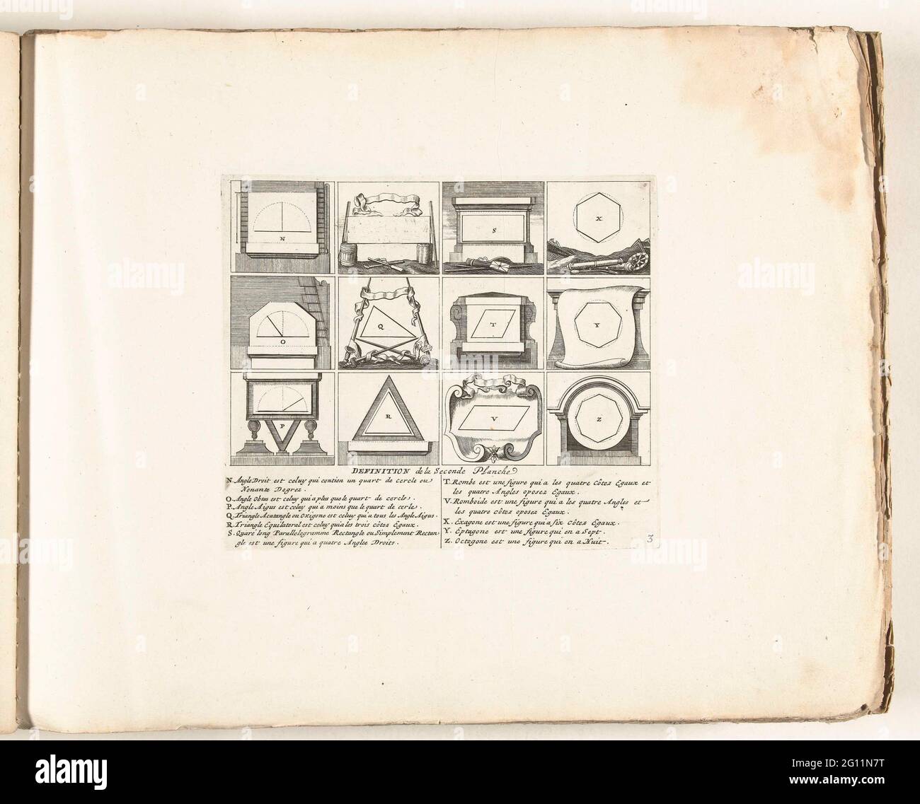 Second plate with figures in the fortification, approx. 1702; Definition De  La Seconde Schache; Les Forces de l'Europe, Asie, Afrique et Amerique, Ou  Description des Principales Villes Avec Leurs Fortifications. Dessignées PAR