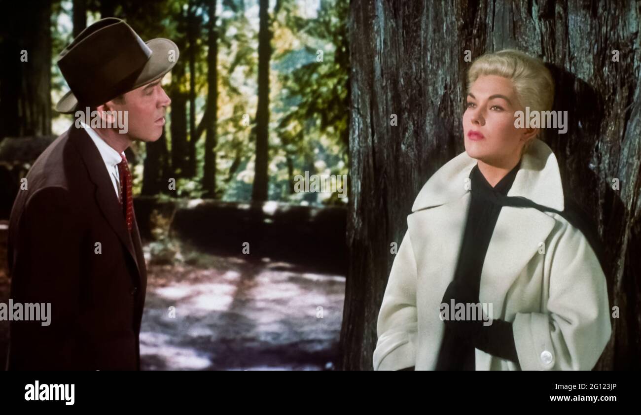 Photo D'époque James Stewart & Kim Novak - Publicité Pour Vertigo - Années 60
