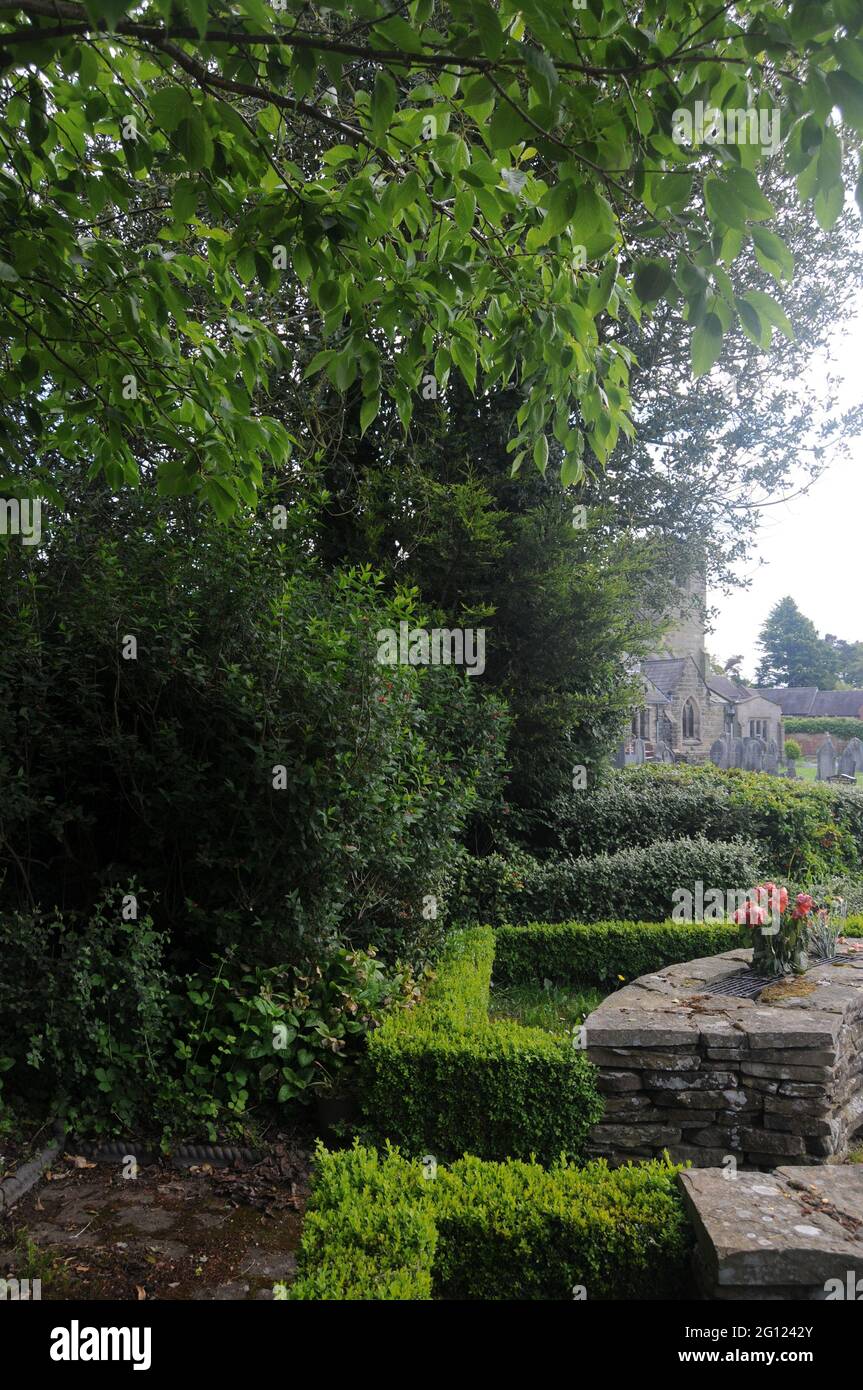 Memorial garden in Mickleover, Derbyshire, UK Stock Photo