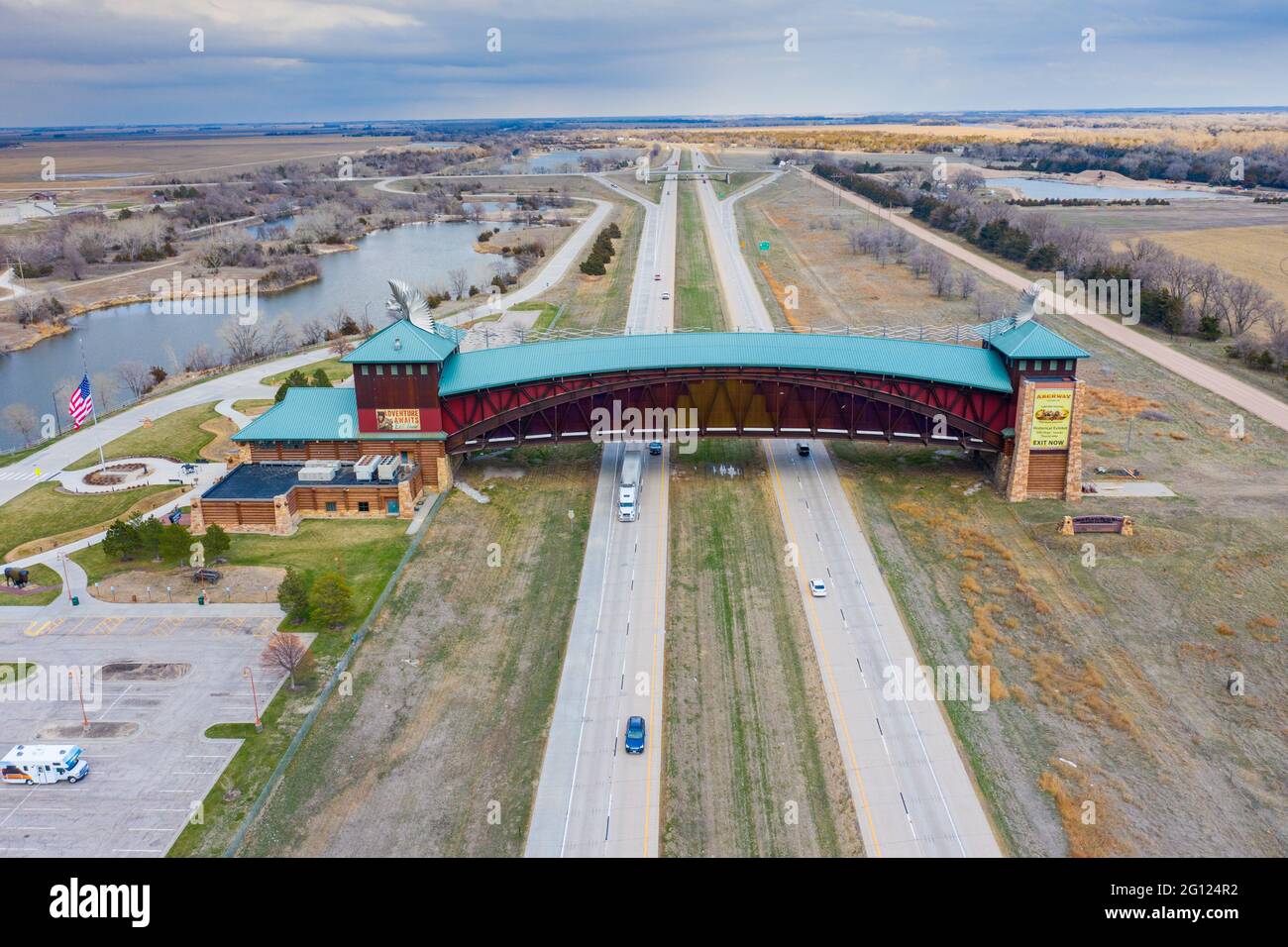 Great Platte River Road Archway Monument, The Archway, Kearney, Nebraska, USA Stock Photo Alamy