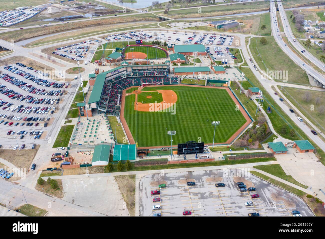 Haymarket Park, Baseball Stadium, Lincoln, Nebraska, USA Stock Photo