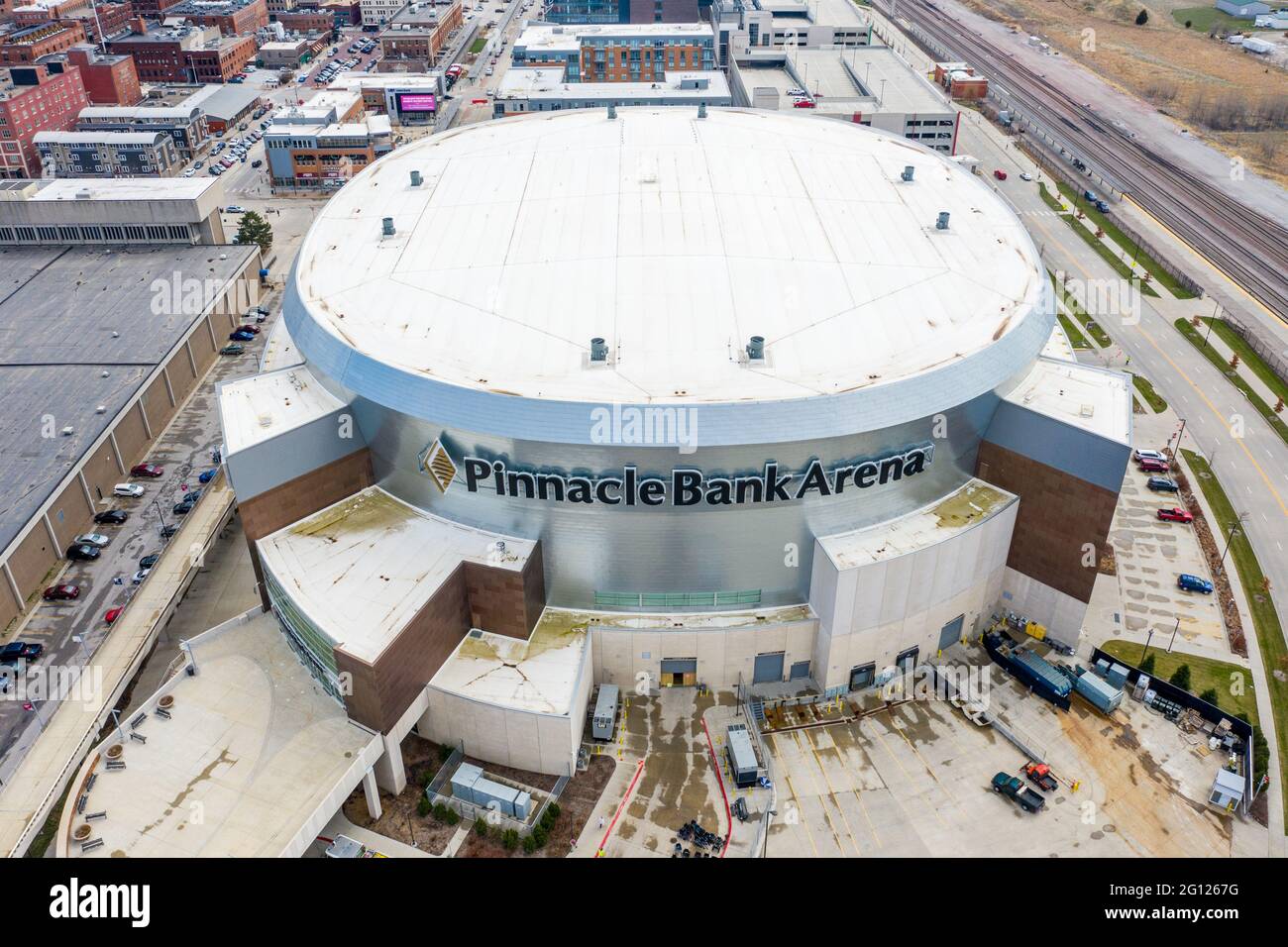 Pinnacle Bank Arena, Lincoln, Nebraska, USA Stock Photo