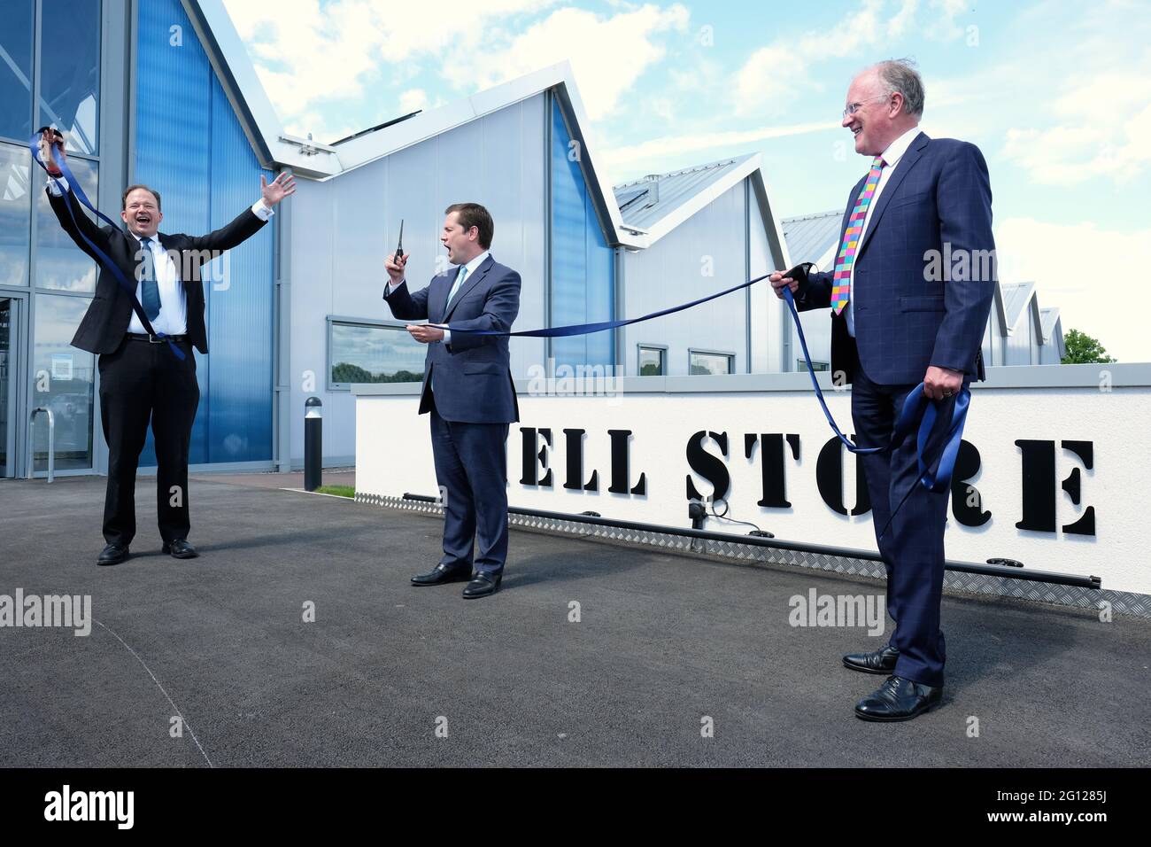 The Shell Store Rotherwas Robert jenrick mp hi-res stock photography and images - Alamy