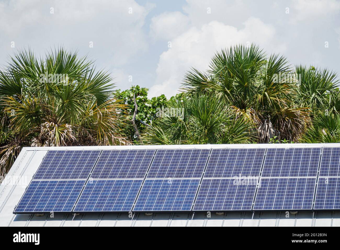Florida FL Sanibel Island rooftop solar panels solar electricity photo