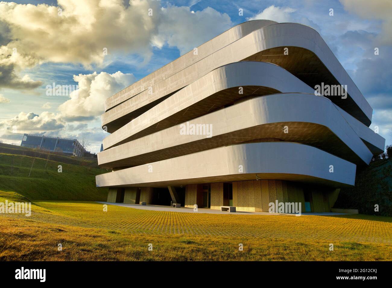 Building, Basque Culinary Center, Faculty of Gastronomic Sciences and a Centre for Research and Innovation in Food and Gastronomy, Mondragon Stock Photo