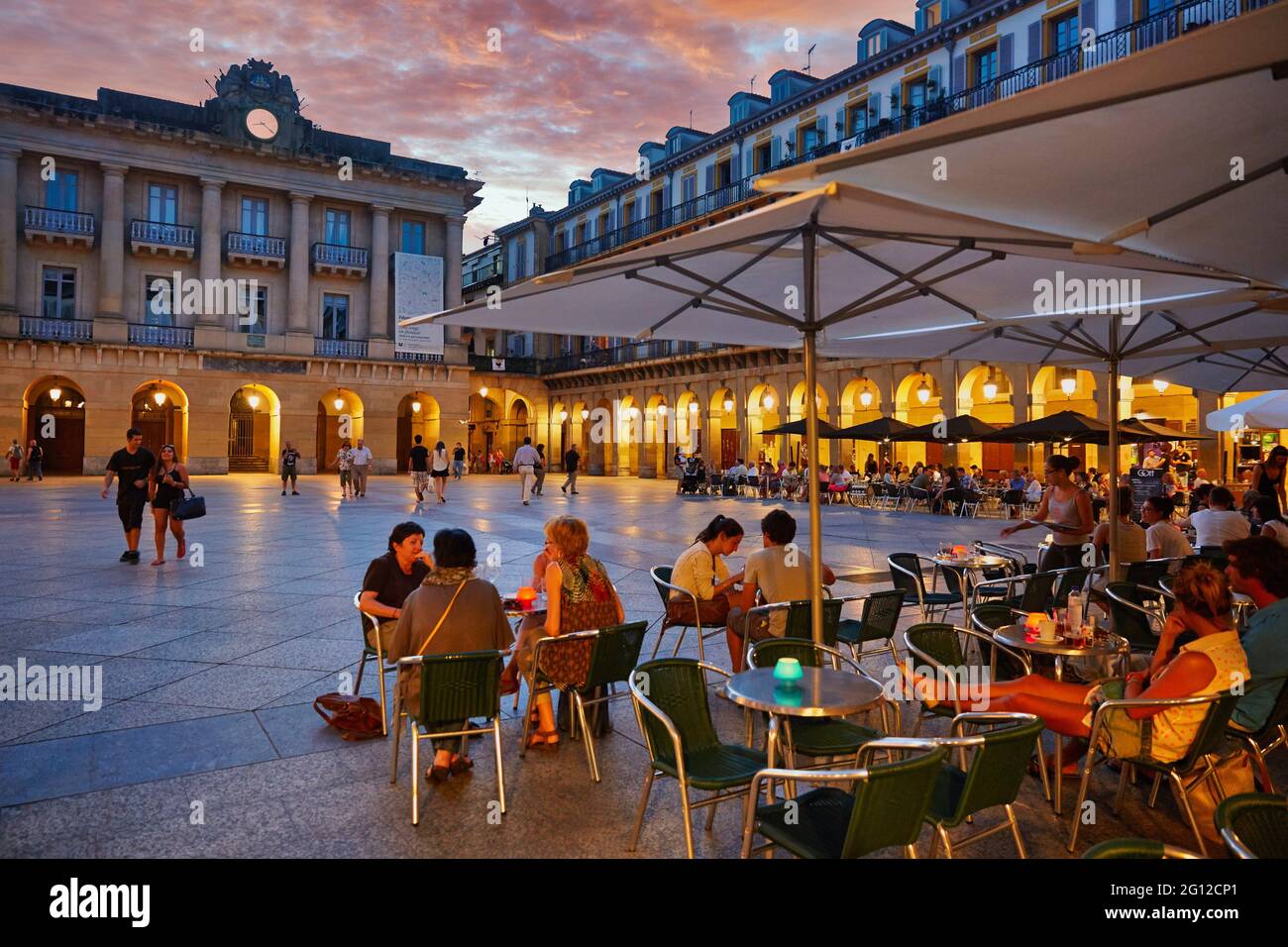 Plaza de La Constitucion, Old town, Old town, Donostia, San Sebastian,  Basque Country, Spain Stock Photo - Alamy