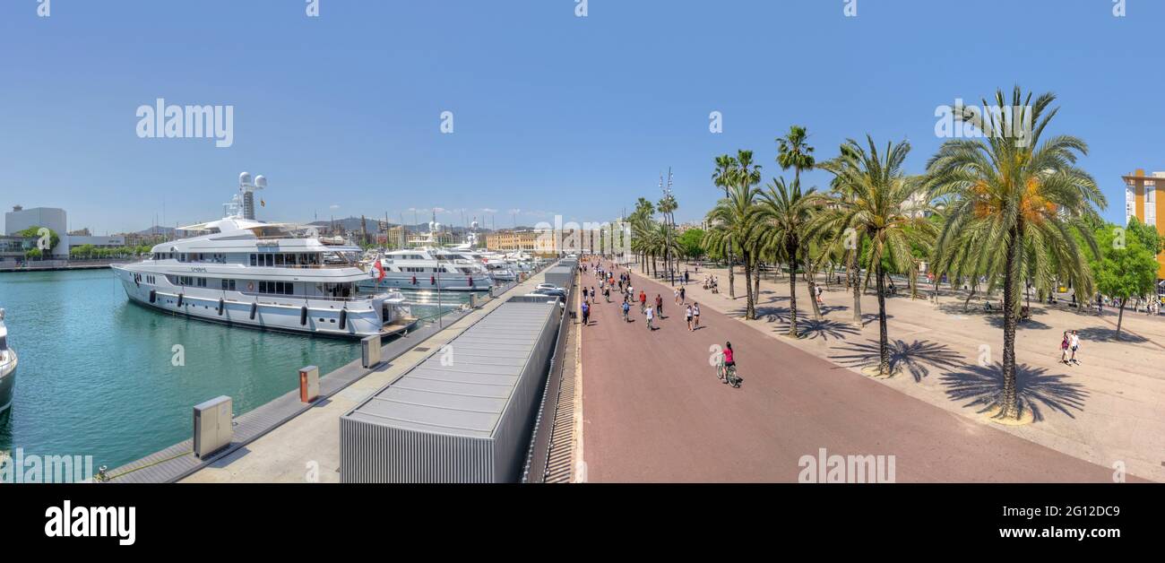 Port Vell. Barcelona, Spain. Stock Photo