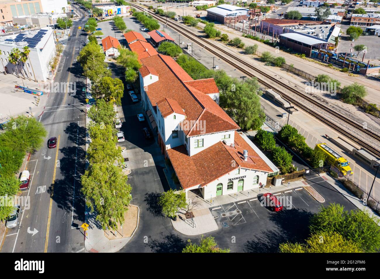 Tucson Amtrak Station, Tucson, AZ, USA Stock Photo Alamy