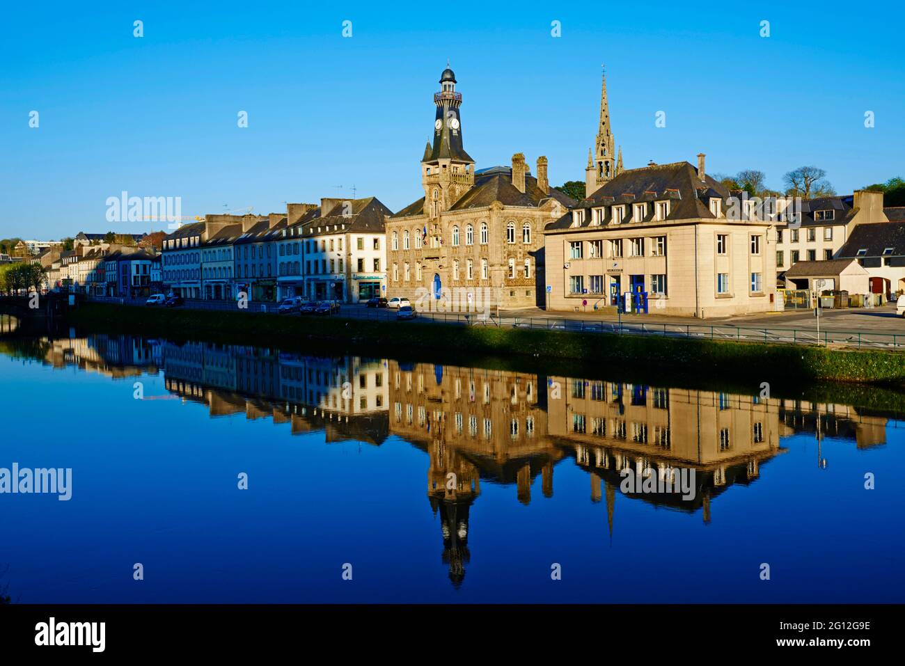 France, Briitany, Finistere, Chateaulin Stock Photo