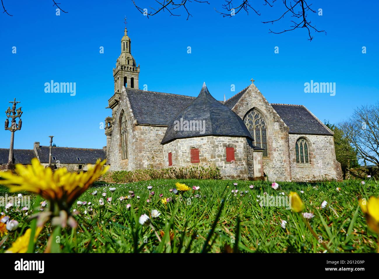 France, Briitany, Finistere, St Marie du Menez Hom Stock Photo Alamy
