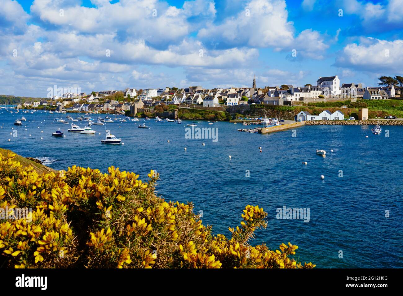France, Briitany, Finistere, city of Le Conquet Stock Photo