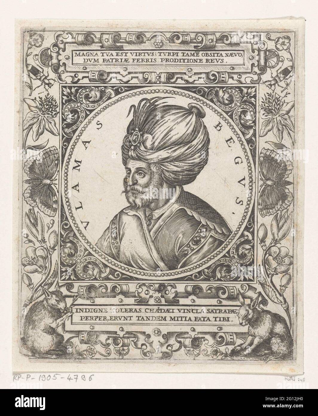 Portrait of the Sultan Ulamas Begus; Uladamas beginning; Vitae et ...