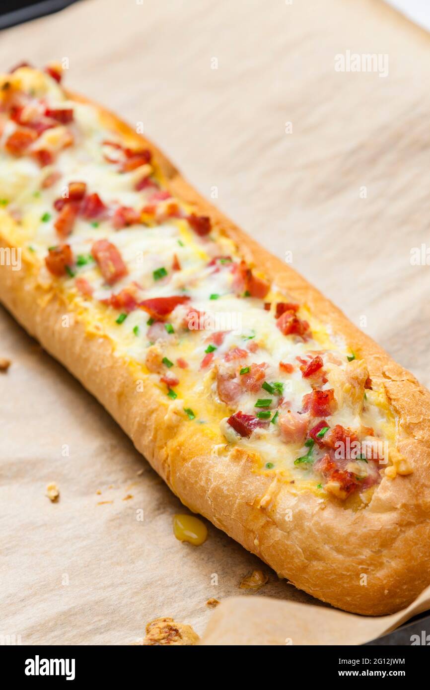 Ham and cheese baguette hires stock photography and images Alamy