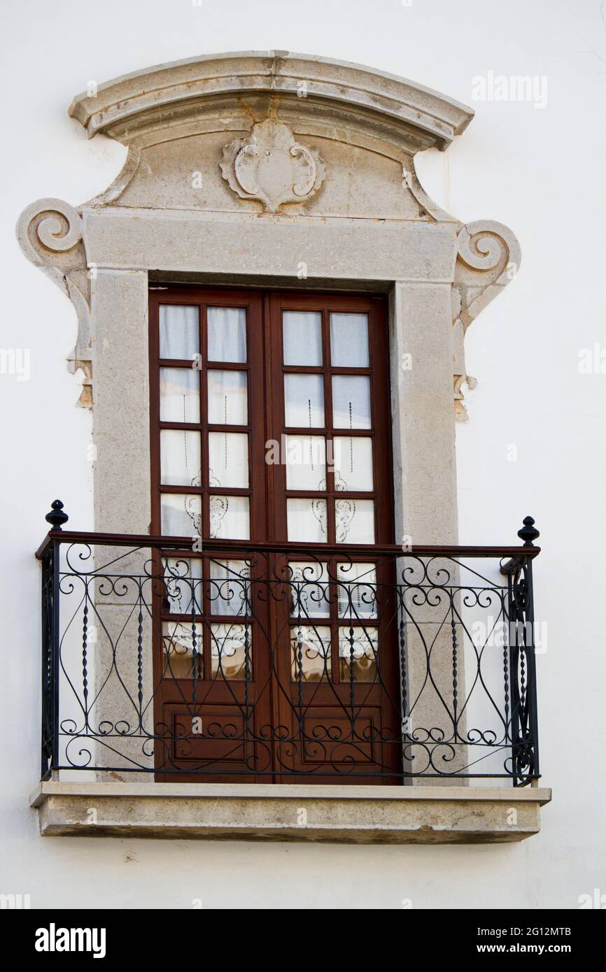 Close detail view of a Portuguese window of a building Stock Photo Alamy