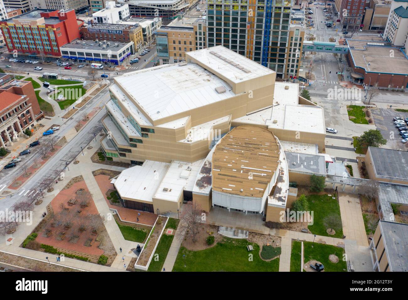 Lied Center for Performing Arts, UNL, University of Nebraska-Lincoln, NE, USA Stock Photo