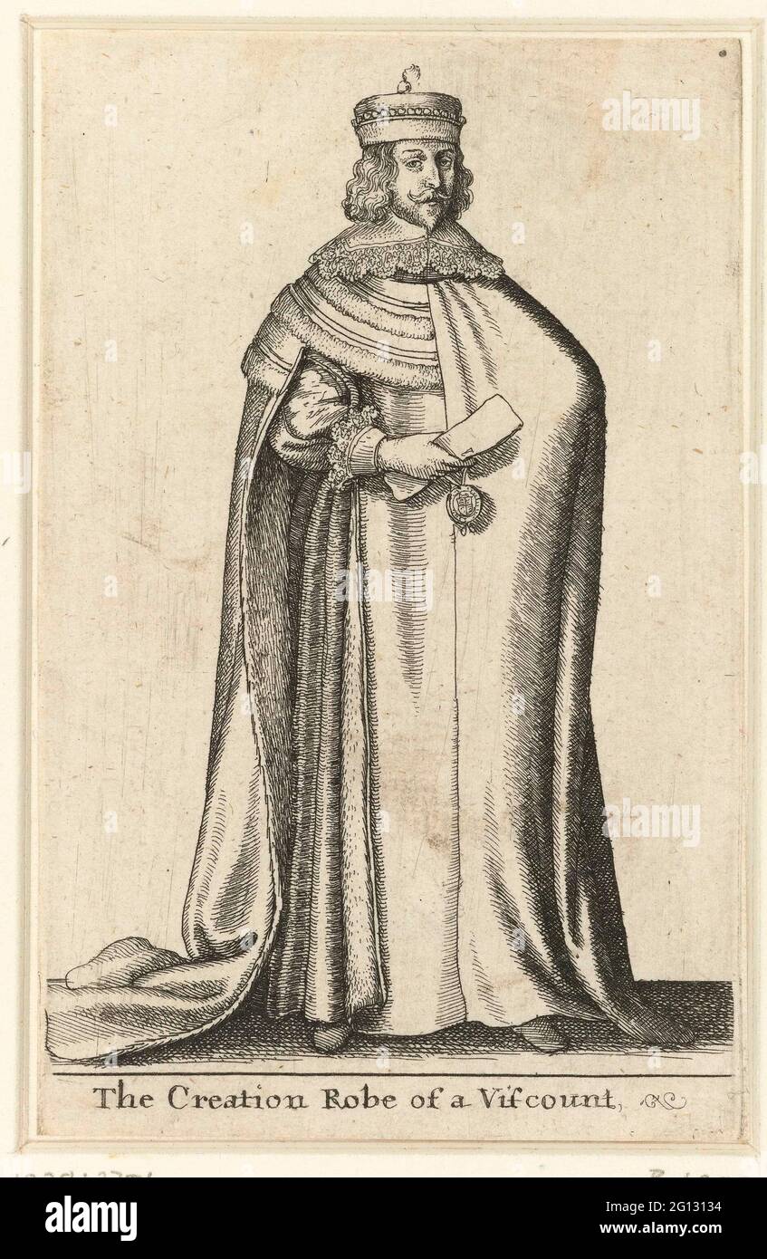 Ceremonial clothing from an English viscount The Creation Robe of a Viscount Ceremonial clothing from the English nobility Stock Photo Alamy