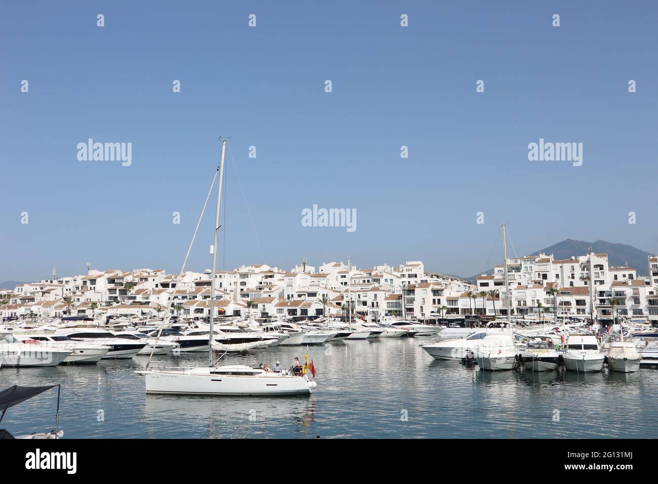 Puerto Banus Harbour, Spain Stock Photo