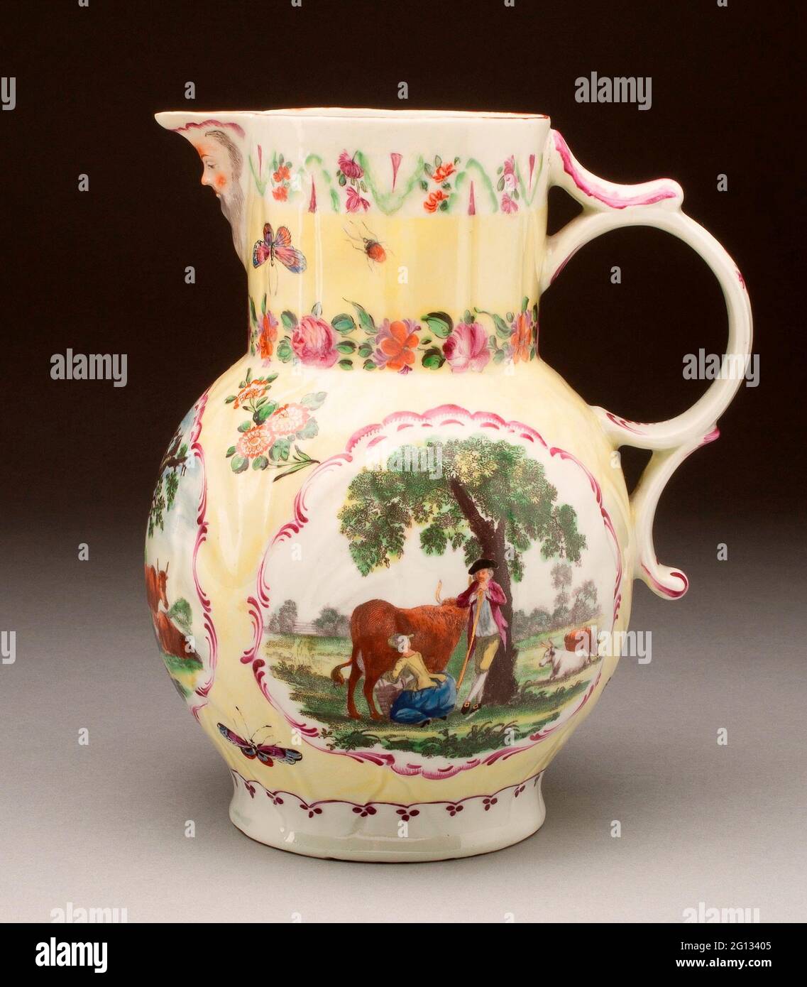 Worcester Royal Porcelain Company. Jug About 1765 Worcester