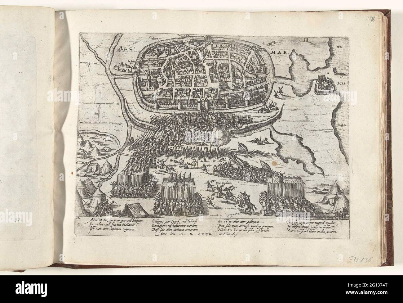 Siege of Alkmaar, 1573; Series 6: Dutch events, 1571-1576. Plan of the ...