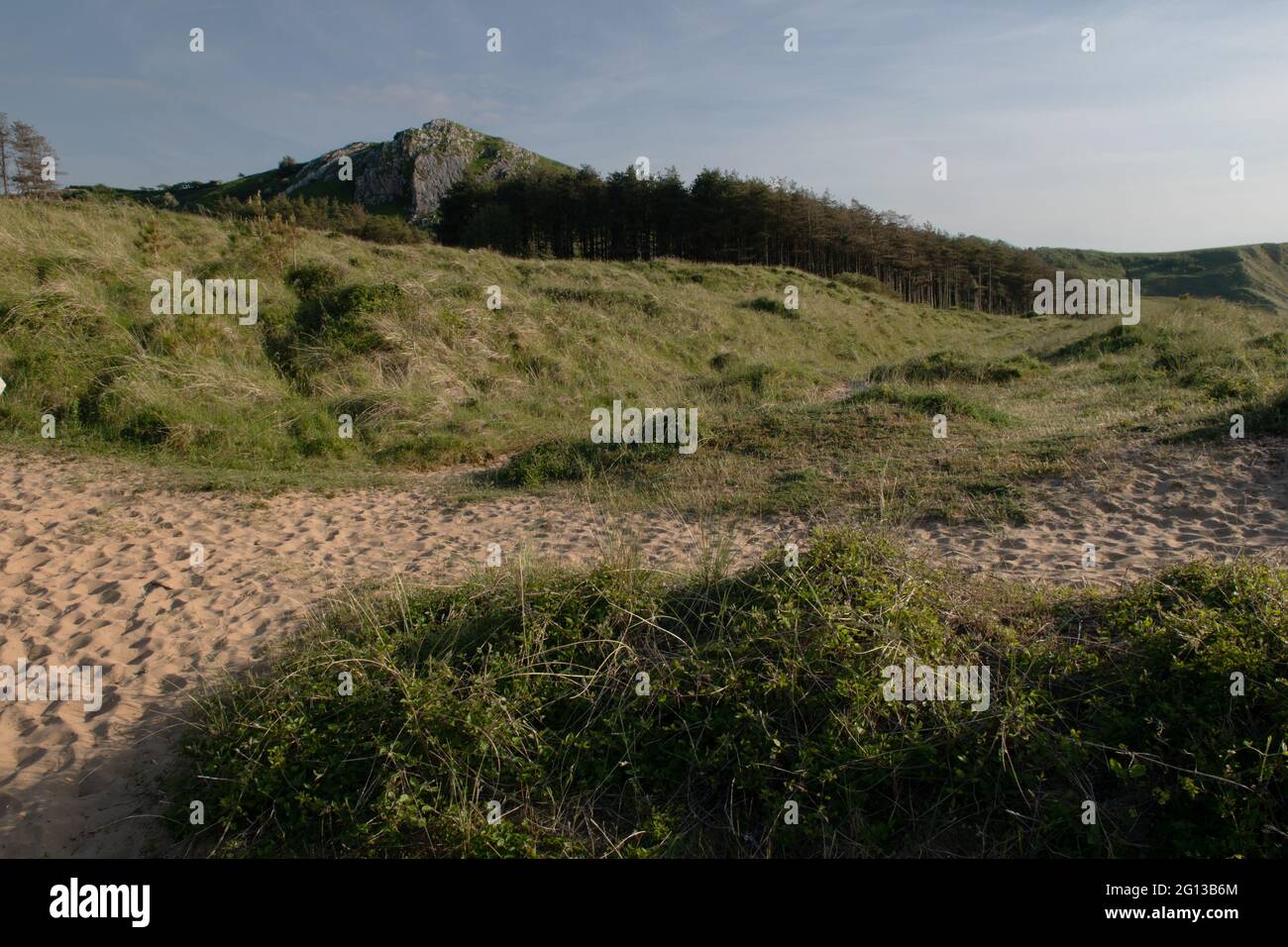 Cwm Ivy Tor, Llanmadoc, The Gower, Wales, UK Stock Photo