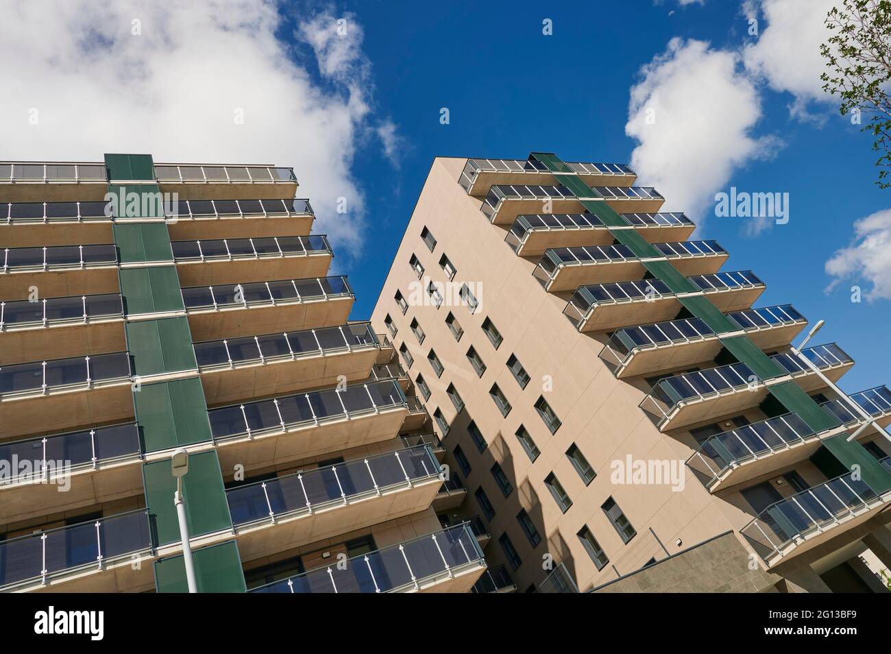 New building in Bilbao, Biscay, Basque Country, Euskadi, Euskal Herria, Spain, Europe. Stock Photo