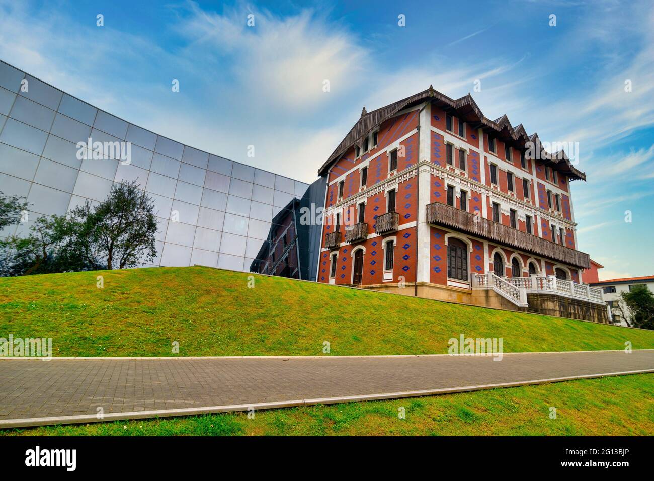 Balenciaga museum, outside, in getaria, Basque Country. the best picture  ever taken Stock Photo - Alamy