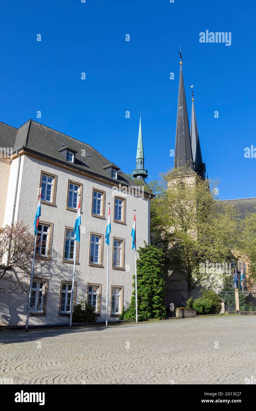 Europe, Luxembourg, Luxembourg City, Ministere des Finances Building on