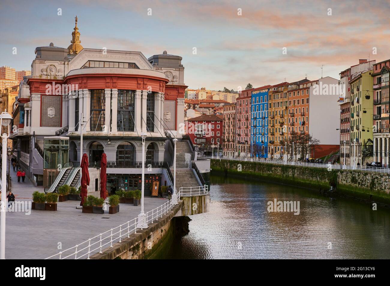 Mercado de la rivera, Bilbao, Biscay, Basque Country, Euskadi, Euskal Herria, Spain, Europe. Stock Photo