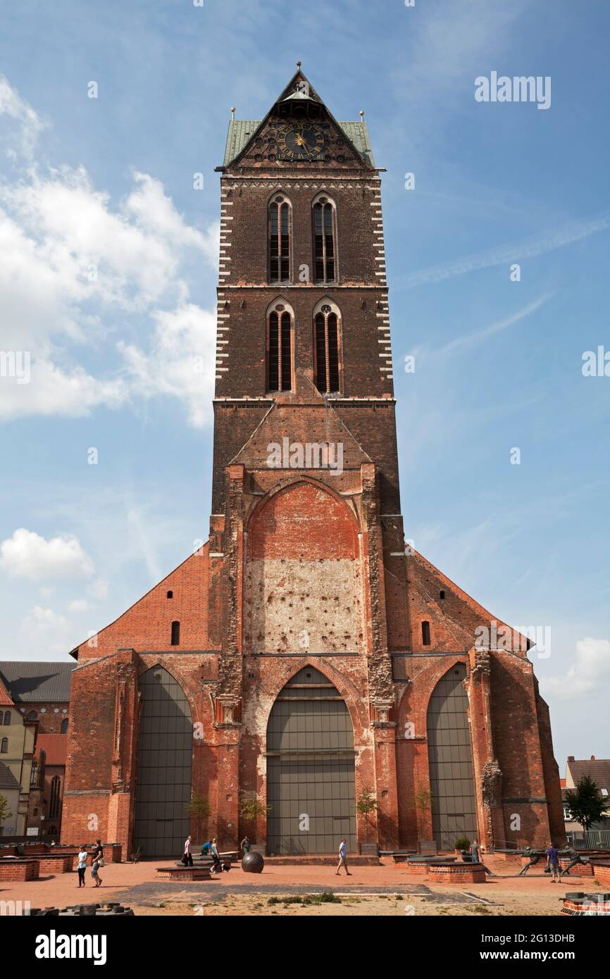 St. Marien Church, Wismar; Mecklenburg-Western Pomerania, Germany. Stock Photo