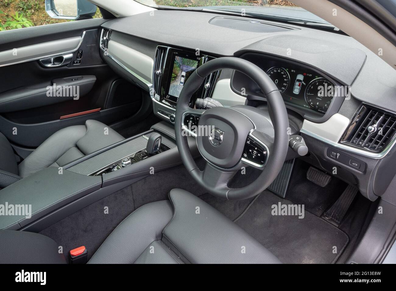 Hong Kong, China April 29, 2021 : Volvo S90 Interior April 29 2021 in ...