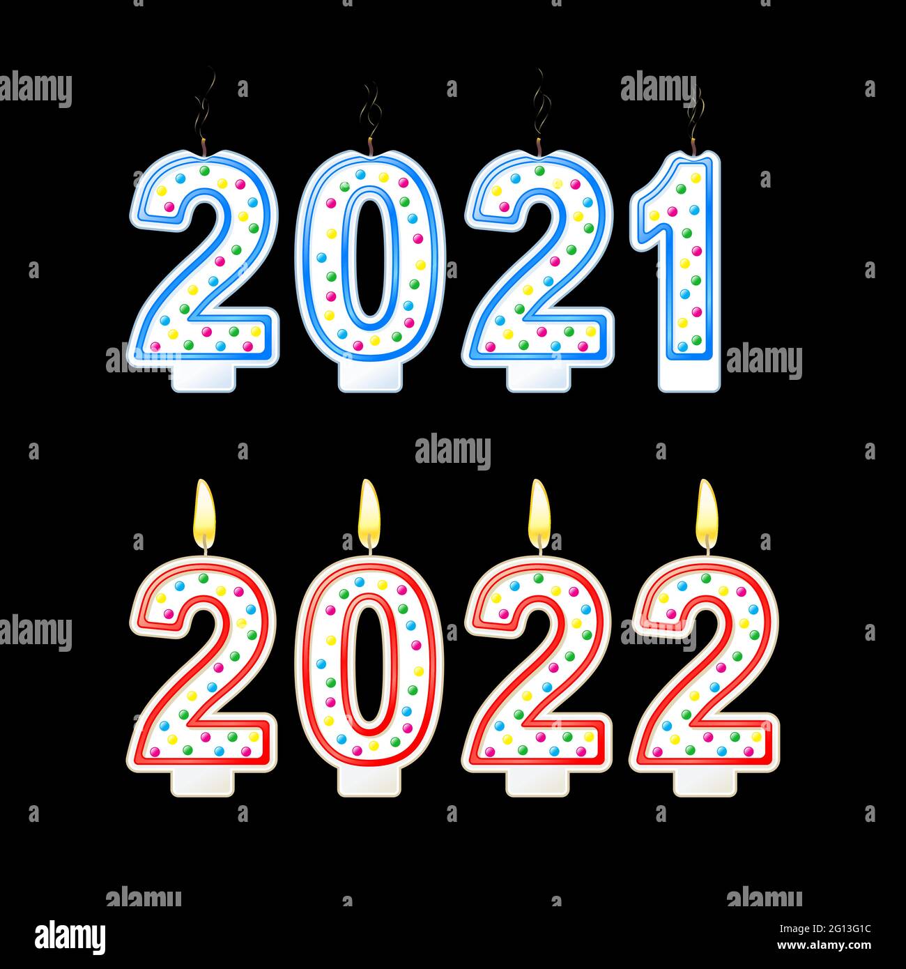 Year change from 2021 to 2022 concept Stock Vector Image & Art Alamy