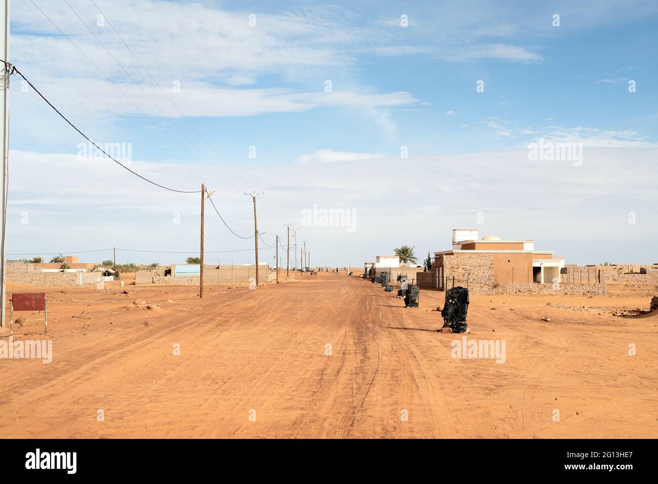 Road in in the city of Chuingetti Stock Photo